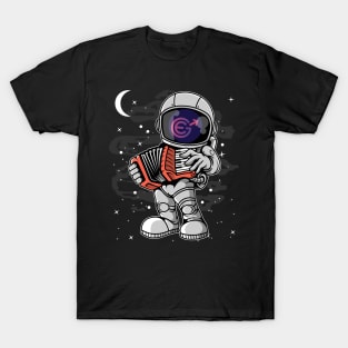 Astronaut Accordion Evergrow EGC Coin To The Moon Crypto Token Cryptocurrency Blockchain Wallet Birthday Gift For Men Women Kids T-Shirt